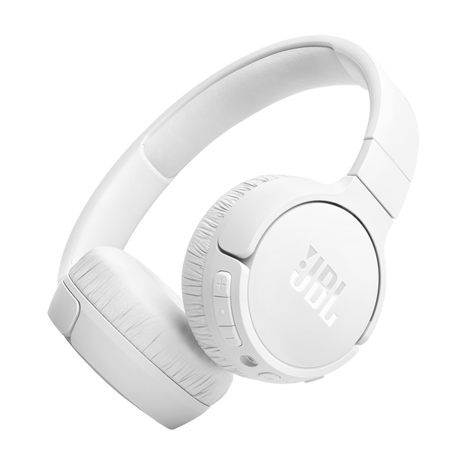 JBL Tune 670NC - White - Adaptive Noise Cancelling Wireless On-Ear Headphones - Hero image number null
